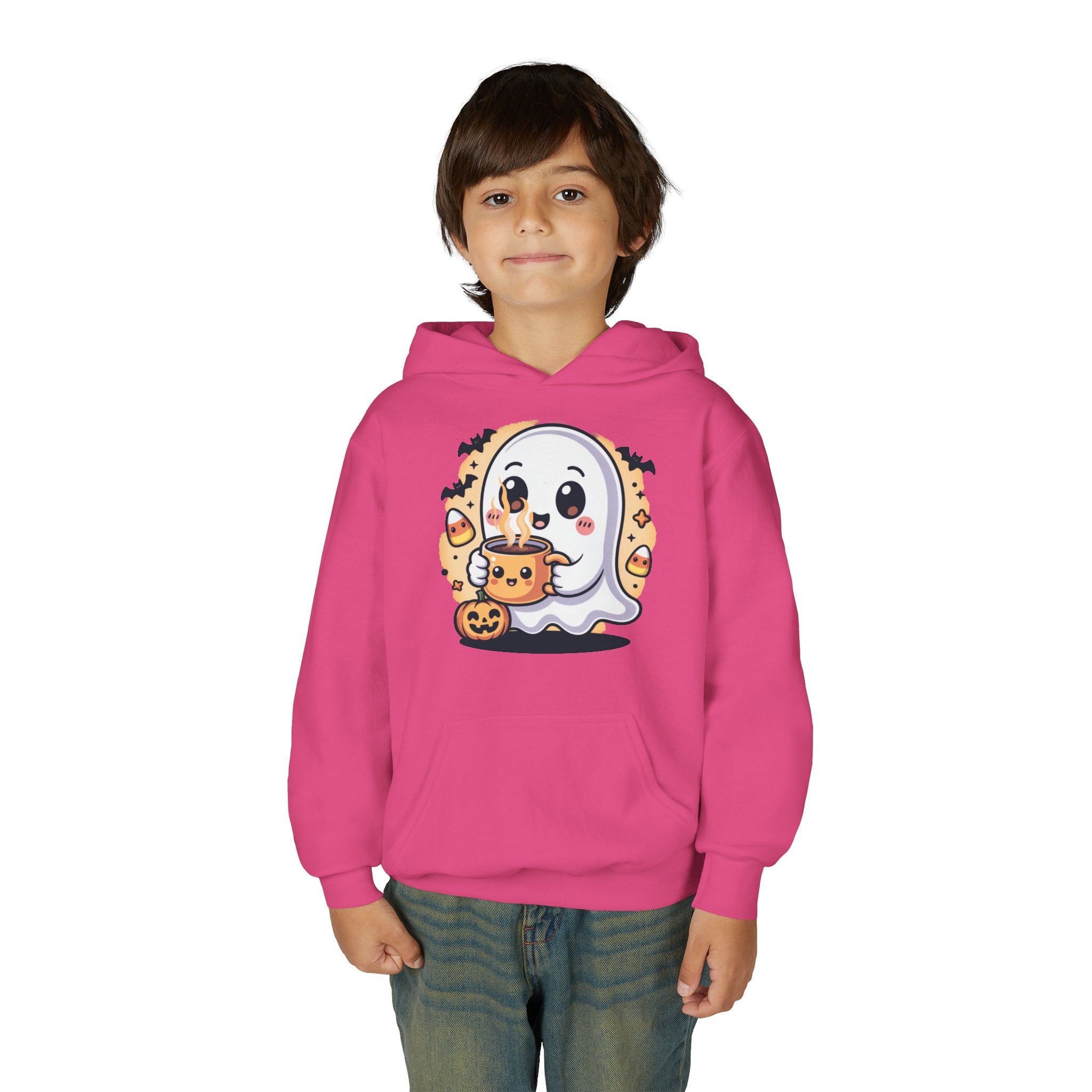 Cute Ghost Halloween Youth Hoodie