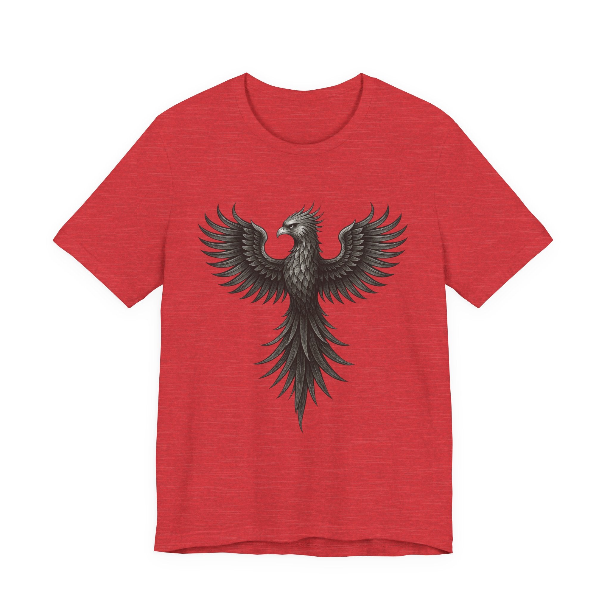 Phoenix Rising Unisex Short Sleeve Tee - Motivational Graphic Shirt