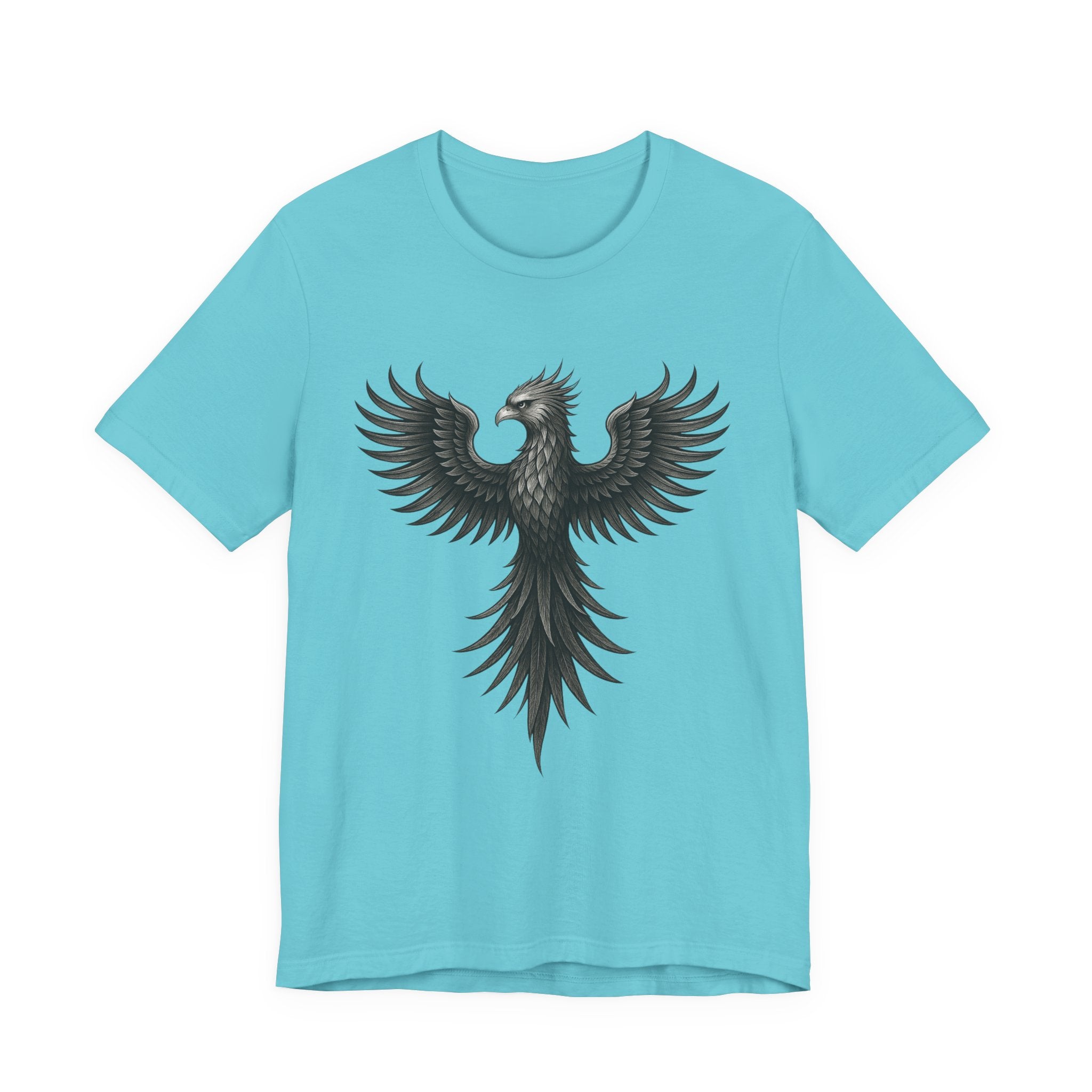 Phoenix Rising Unisex Short Sleeve Tee - Motivational Graphic Shirt