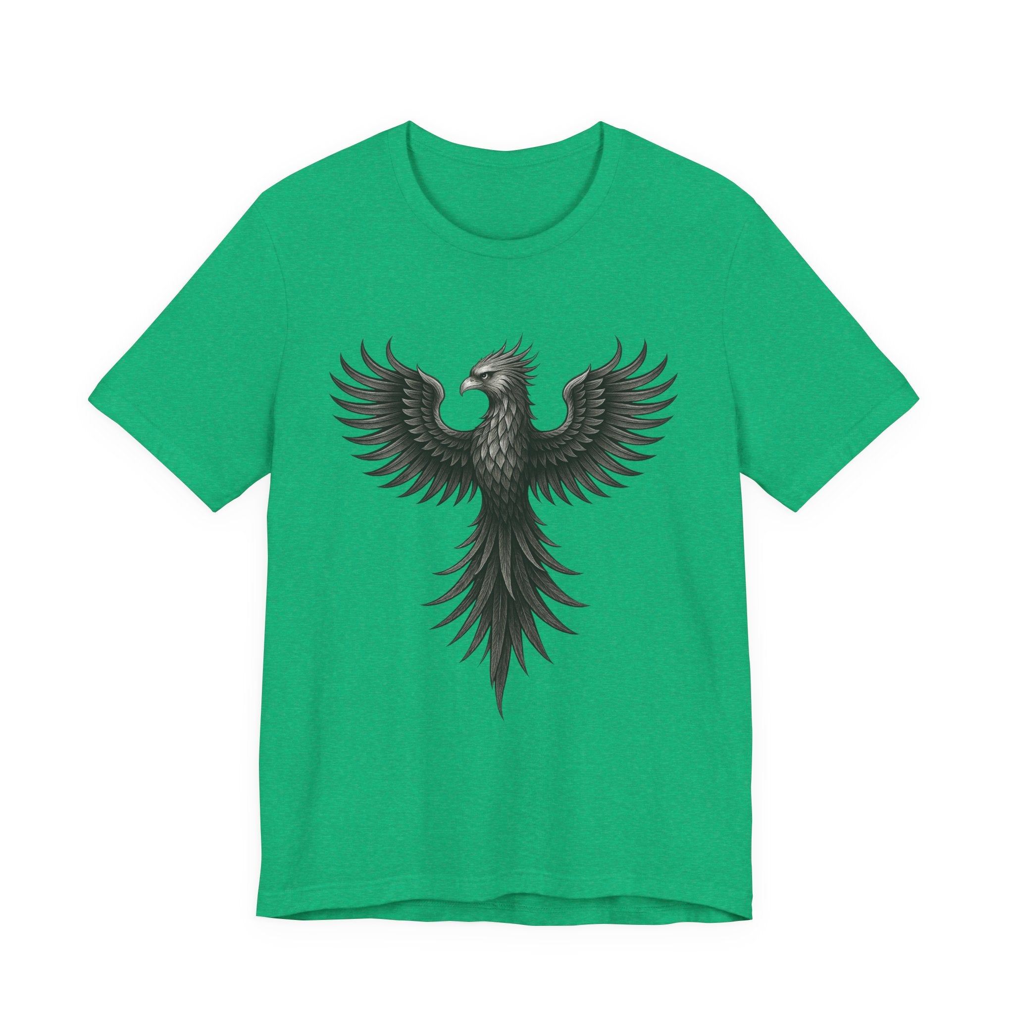 Phoenix Rising Unisex Short Sleeve Tee - Motivational Graphic Shirt