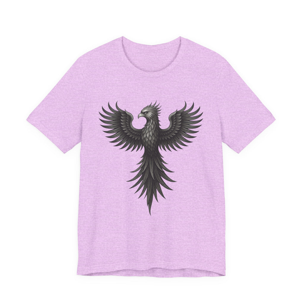 Phoenix Rising Unisex Short Sleeve Tee - Motivational Graphic Shirt