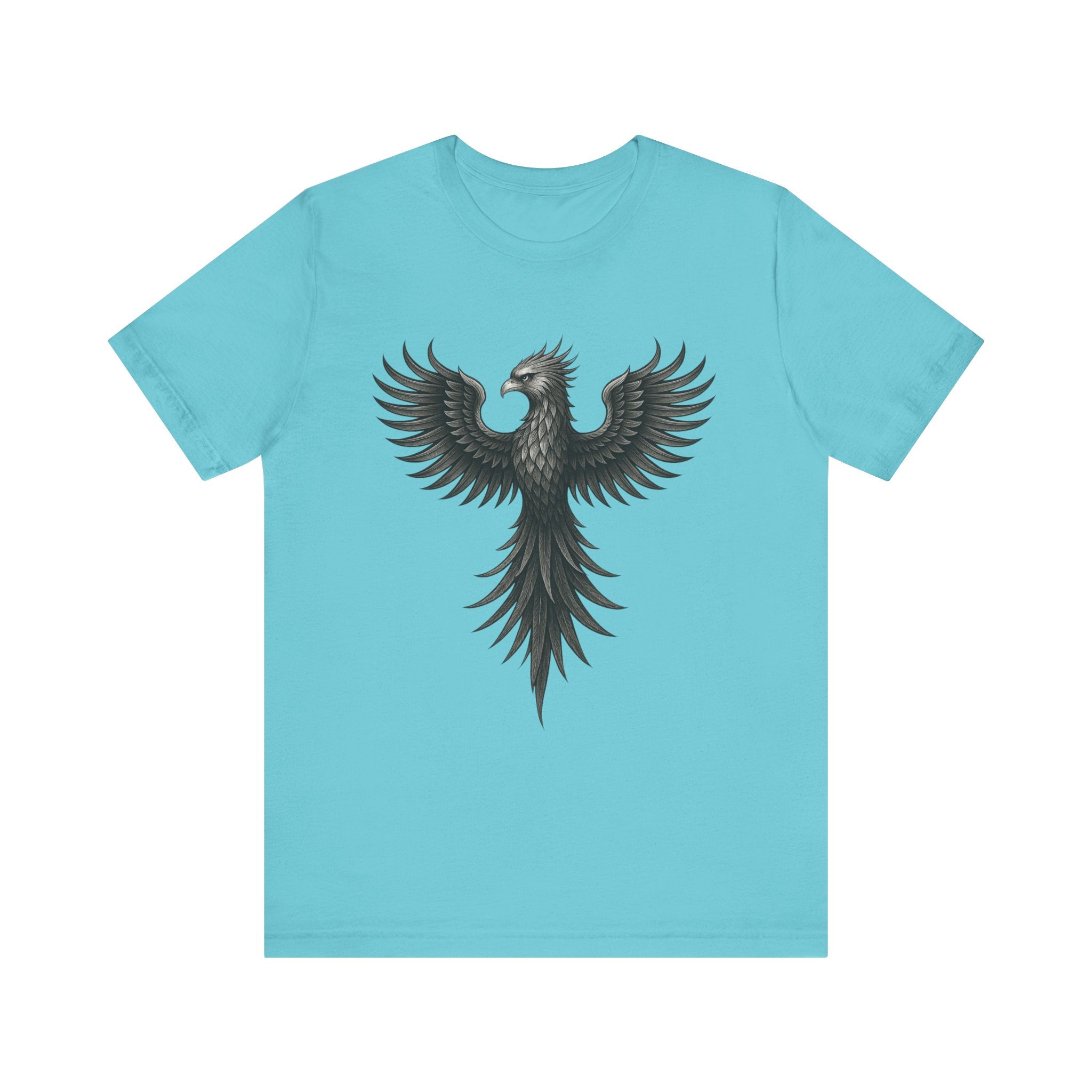 Phoenix Rising Unisex Short Sleeve Tee - Motivational Graphic Shirt