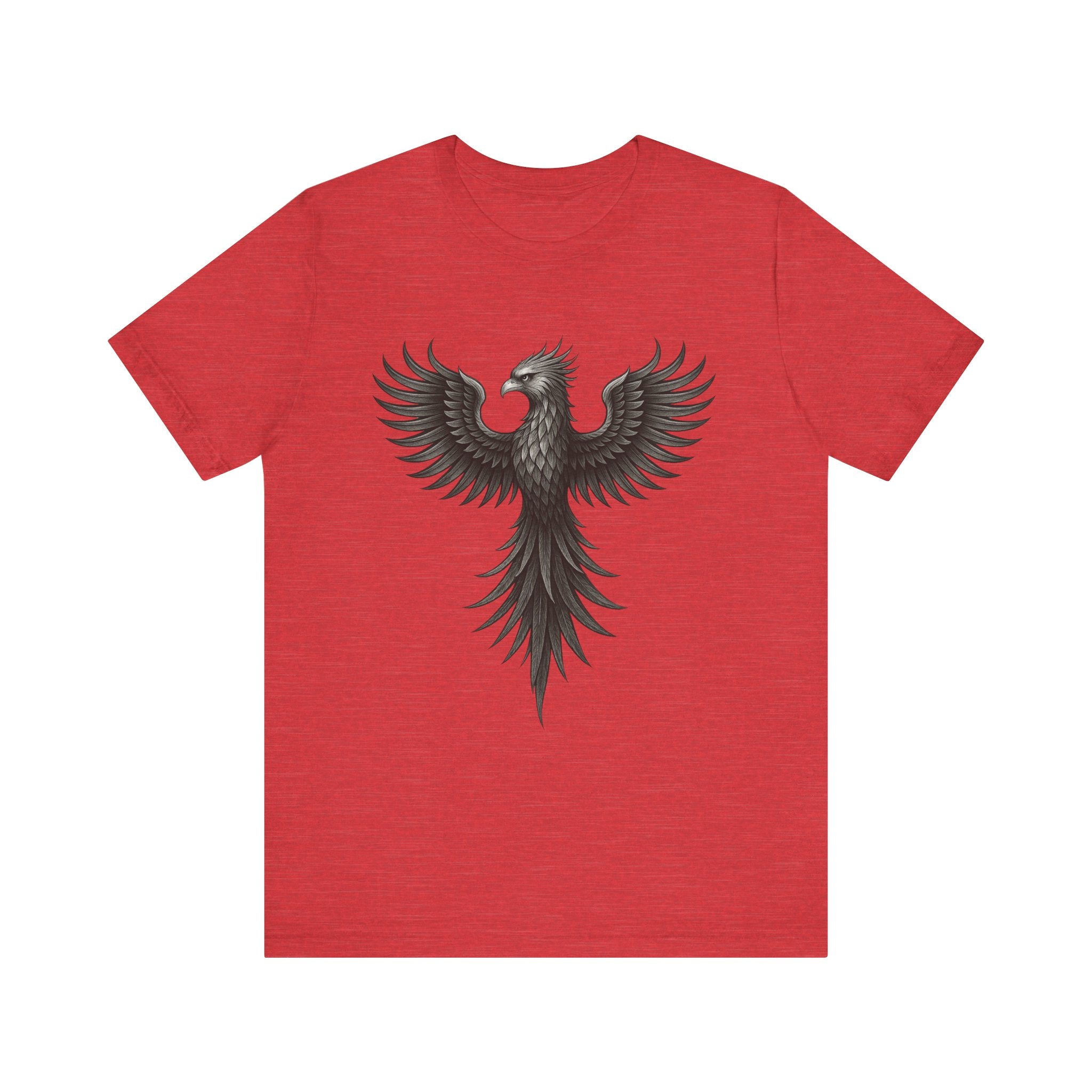 Phoenix Rising Unisex Short Sleeve Tee - Motivational Graphic Shirt