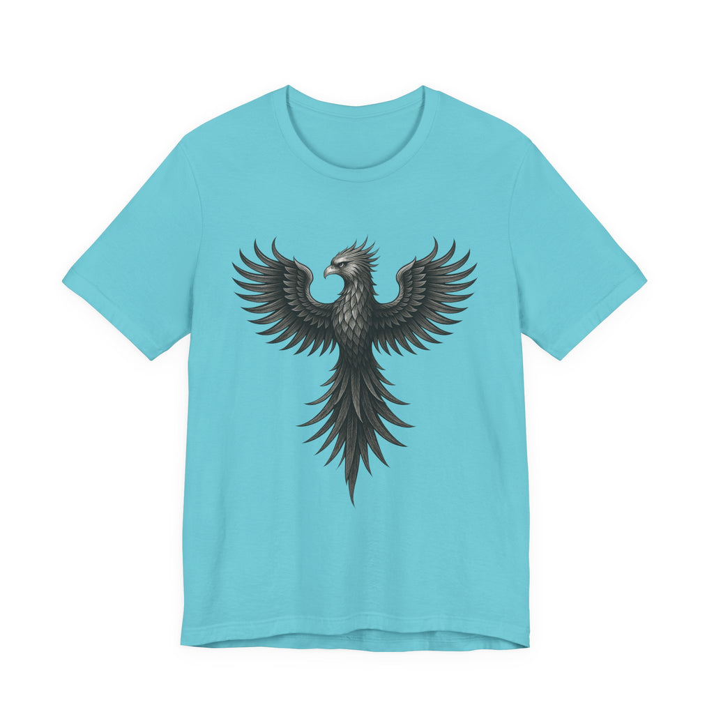 Phoenix Rising Unisex Short Sleeve Tee - Motivational Graphic Shirt