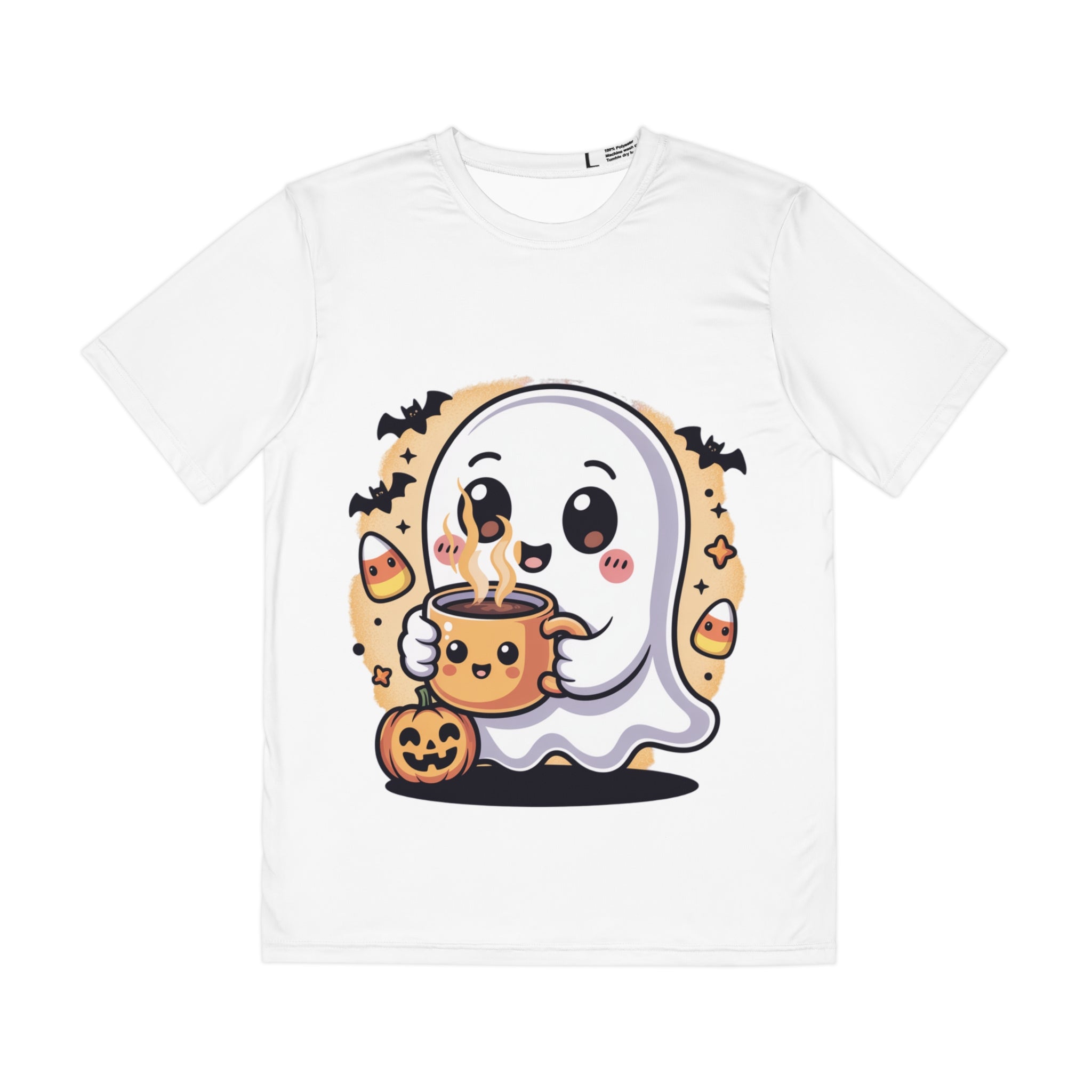 Halloween Ghost Men’s Polyester Tee