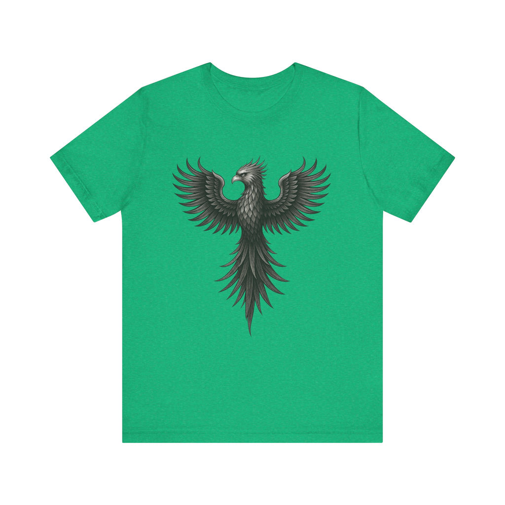 Phoenix Rising Unisex Short Sleeve Tee - Motivational Graphic Shirt