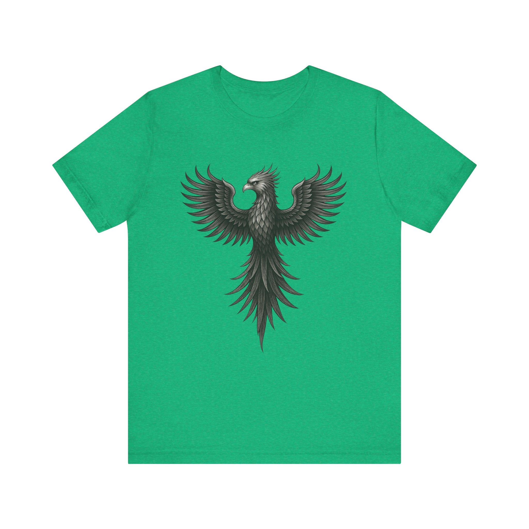 Phoenix Rising Unisex Short Sleeve Tee - Motivational Graphic Shirt
