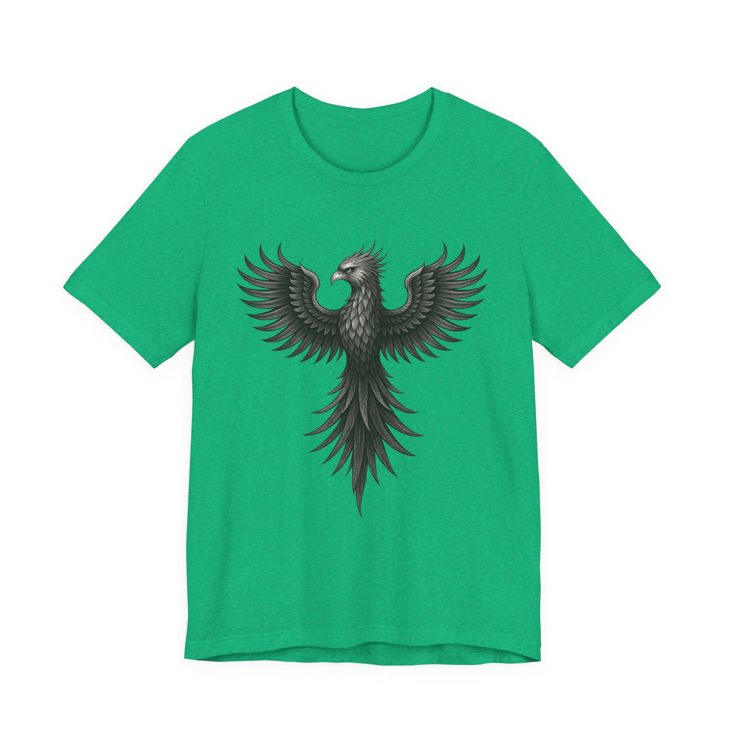Phoenix Rising Unisex Short Sleeve Tee - Motivational Graphic Shirt